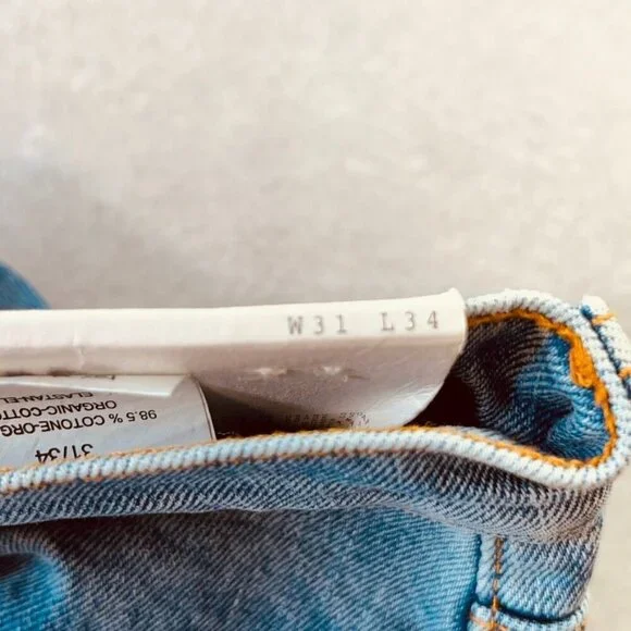 Jeanerica Jeans Light Vintage 95 CW002 Size 31 Button Fly Ankle Cut - Picture 11 of 13